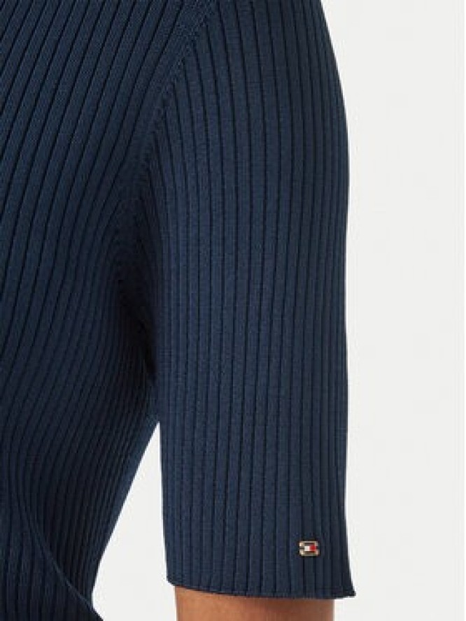 Tommy Hilfiger Kardigan WW0WW48482 Granatowy Slim Fit