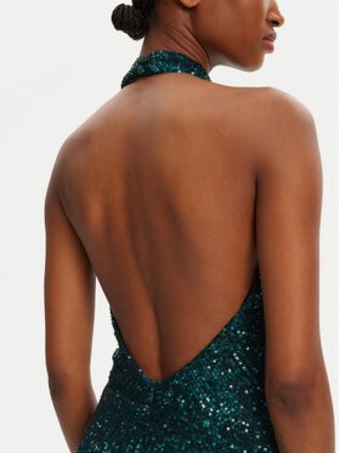 Fracomina Sukienka wieczorowa FQ25WD3012W706N6 Zielony Regular Fit