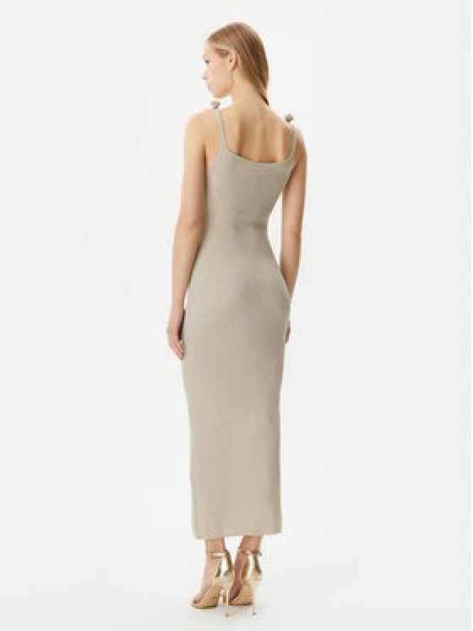 Marella Sukienka dzianinowa Porto1 2513321121 Beżowy Slim Fit