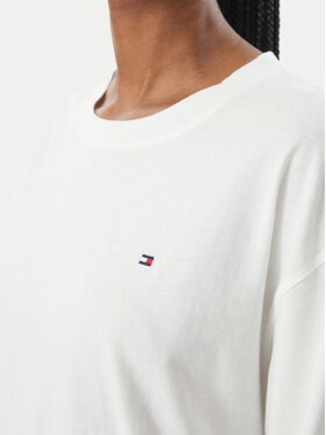 Tommy Hilfiger Bluzka Jersey UW0UW06593 Biały Regular Fit