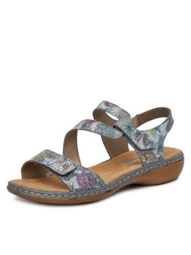 Rieker Sandały 659C7-90 Szary