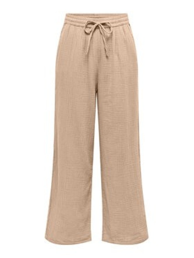 ONLY Spodnie dzianinowe Thyra 15296375 Beżowy Comfort Fit