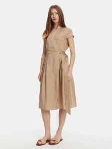 TWINSET Sukienka letnia 251TT2072 Beżowy Loose Fit