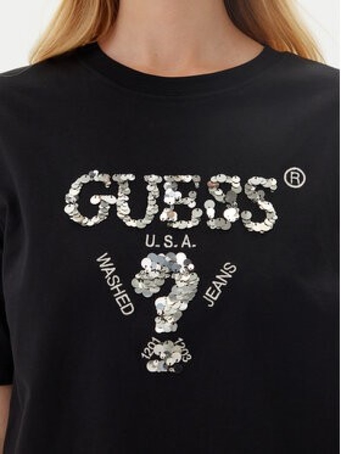 Guess T-Shirt V4YI06 I3Z14 Czarny Relaxed Fit