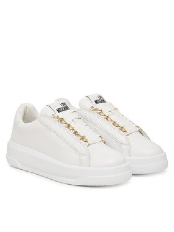 LOVE MOSCHINO Sneakersy JA15015G1OIA0100 Biały