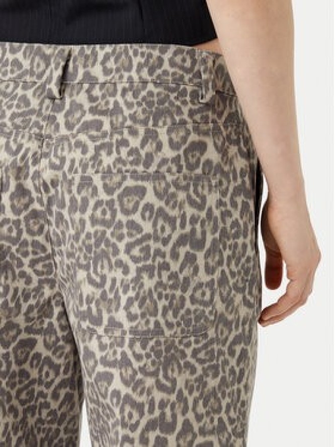 Noisy May Spodnie materiałowe Jill 27032731 Beżowy Straight Fit