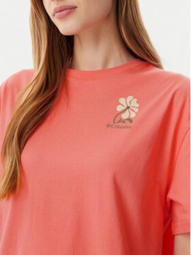 Columbia T-Shirt Rolling Bend™ Graphic 2120031 Różowy Oversize