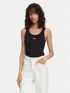 HUGO Top Damatank 50572293 Czarny Extra Slim Fit