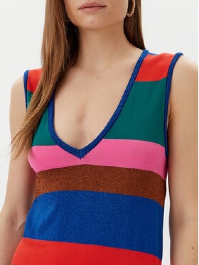 Lola Casademunt by Maite Sukienka dzianinowa MS2516032 Kolorowy Regular Fit