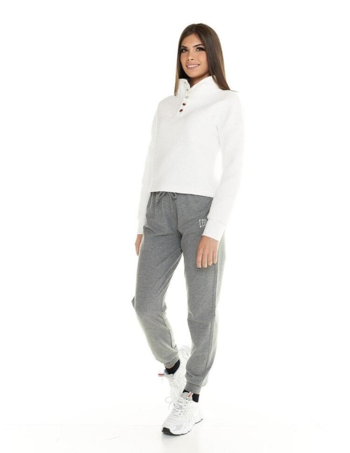 Damska, krótka pikowana bluza Leone Leisure