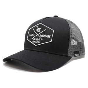 Czapka Trucker - 5 paneli / Recykling / Dorośli / Jeden rozmiar (Czarny/Ołów)