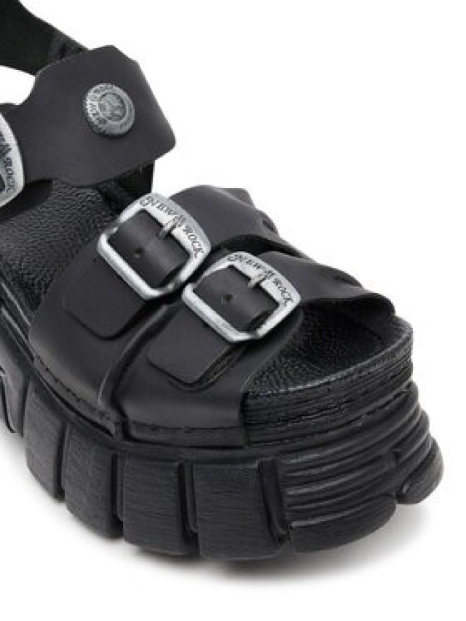 NEW ROCK Sandały M-BIOS101SF-C1 Czarny