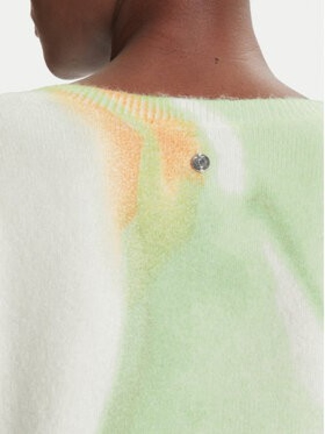 Desigual Sweter Oulu 25WWJF13 Zielony Regular Fit