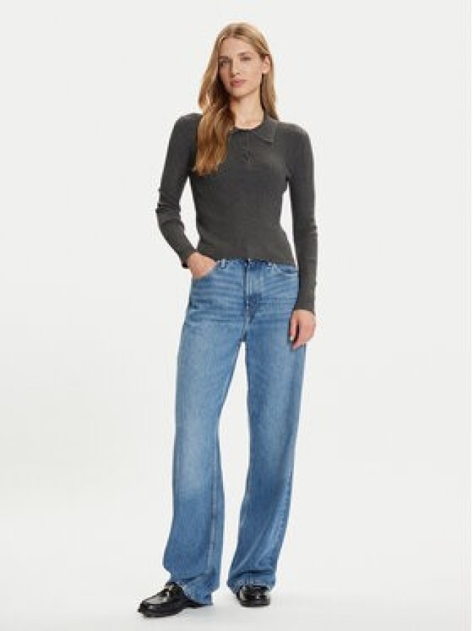 Vero Moda Sweter Siljerib 10336674 Szary Slim Fit