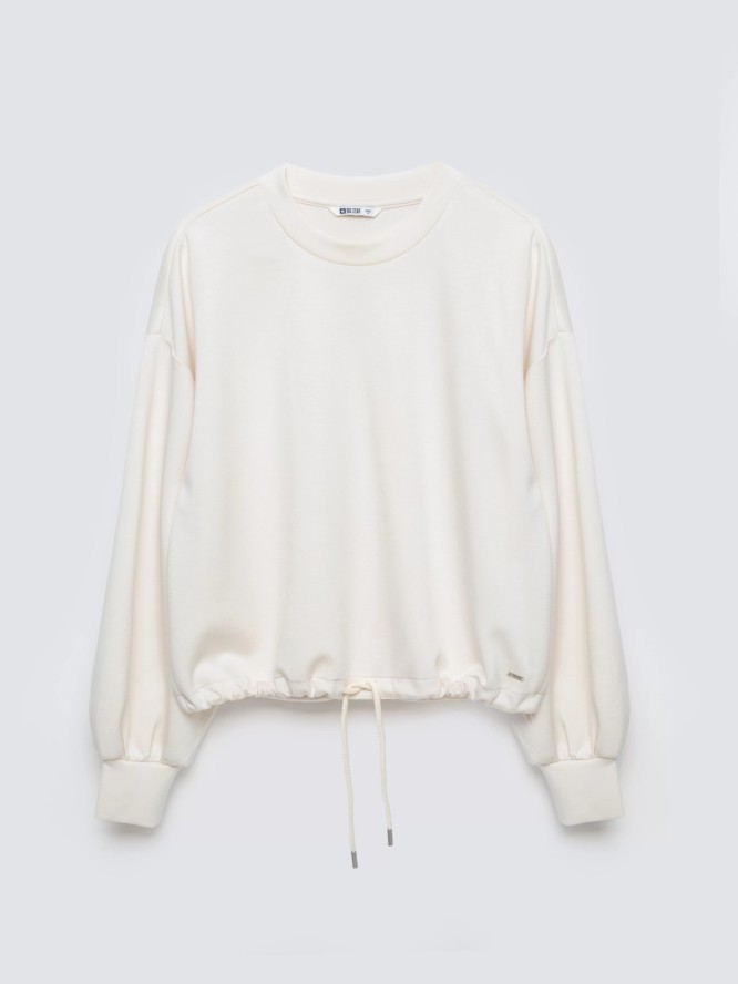 bluza damska z wiskozy kremowa lunara 102