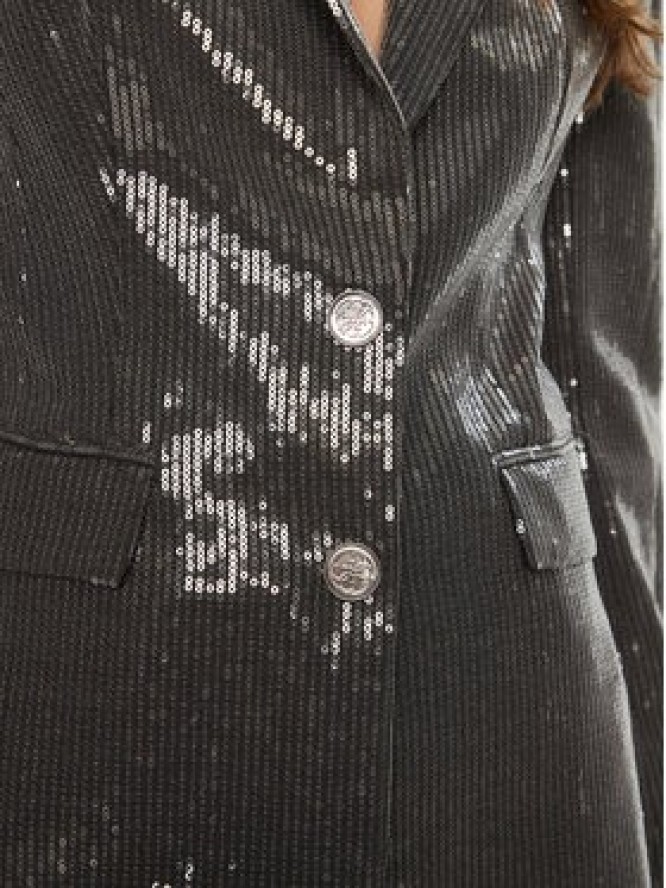 Guess Marynarka W5RN48 WGX40 Srebrny Regular Fit