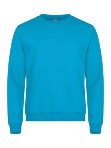 clique Basic Roundneck uniseks bluza z okrągłym dekoltem – turquoise