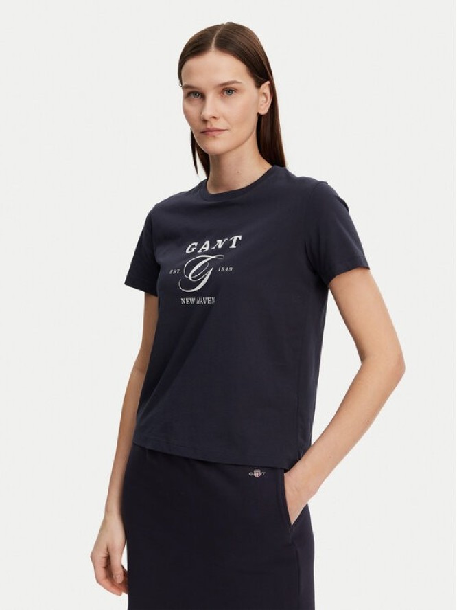 Gant T-Shirt 4200563 Granatowy Regular Fit
