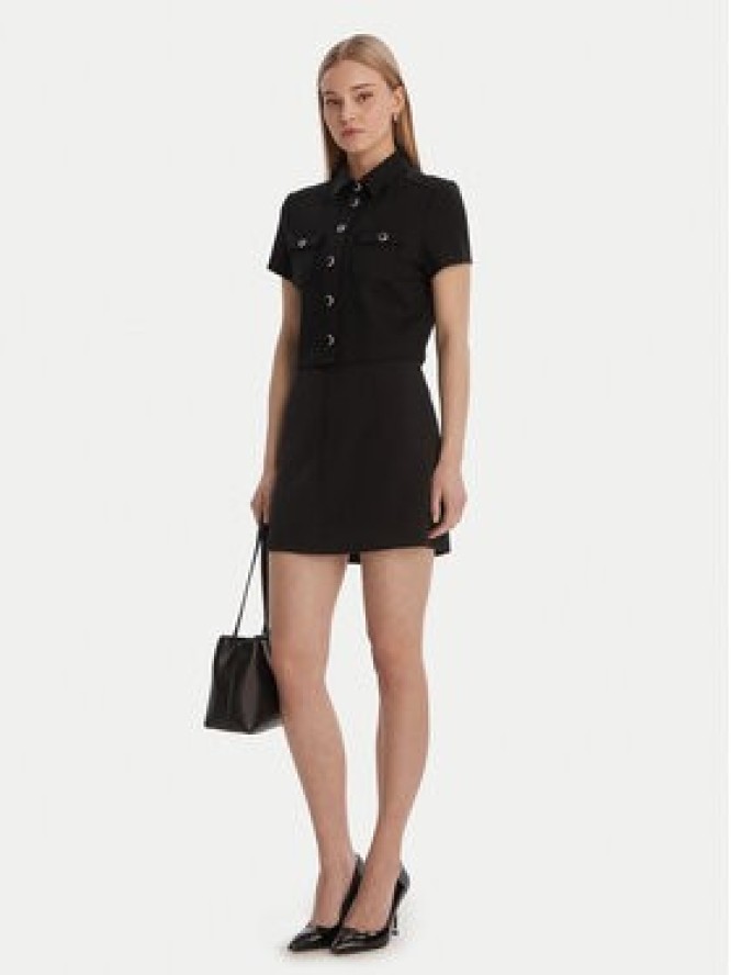 Guess Koszula W6RH83 KCMU2 Czarny Regular Fit