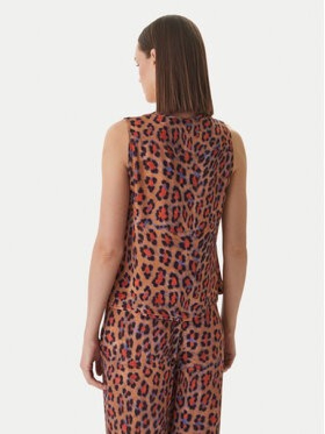 LOLA CASADEMUNT Top MS2615033 Brązowy Regular Fit