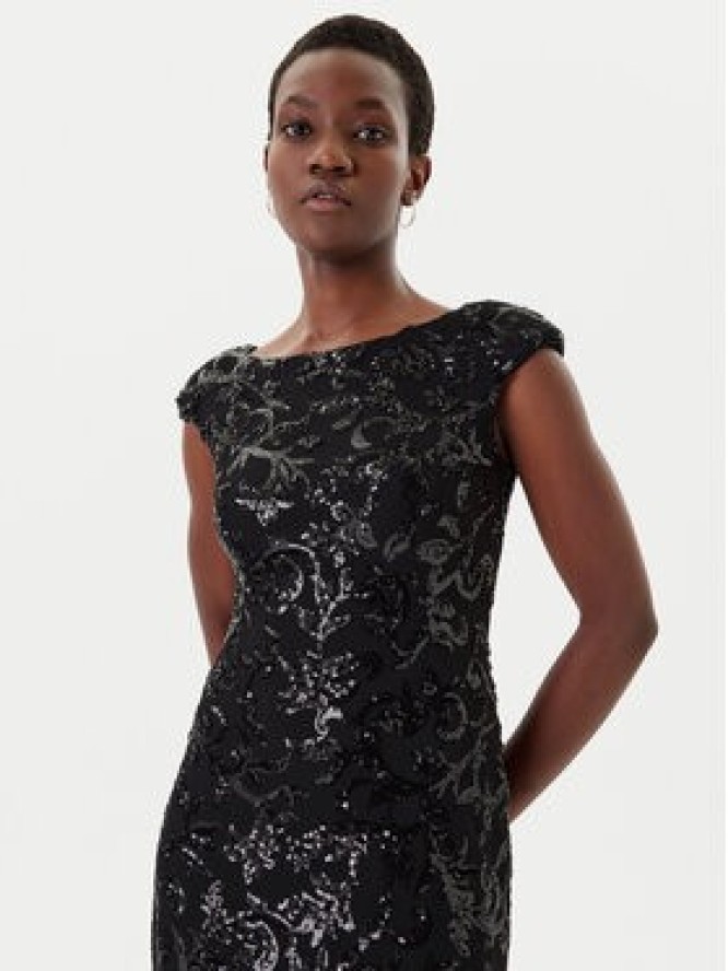 Rinascimento Sukienka wieczorowa CFC0125132003 Czarny Slim Fit