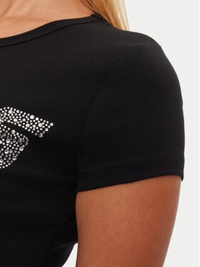 Guess T-Shirt V4BI16 KCIV1 Czarny Regular Fit