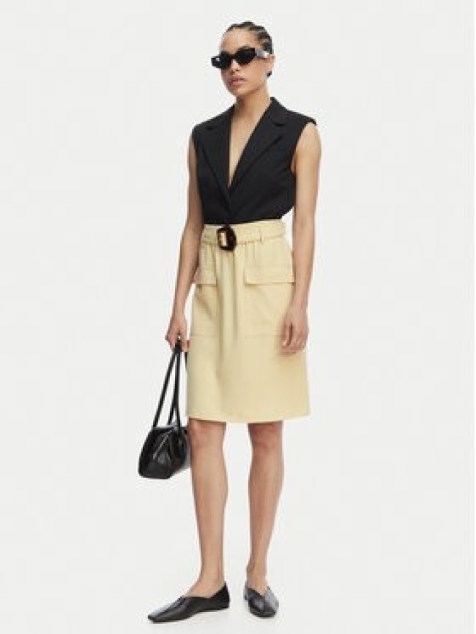HUGO Spódnica midi Randa 50559313 Beżowy jasny Regular Fit