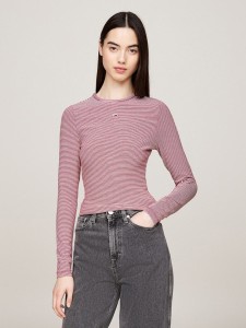 TOMMY JEANS Koszulka w kolorze szaroróżowym rozmiar: S