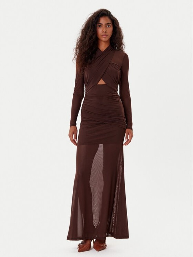 Bardot Sukienka wieczorowa Veria 59987DB Brązowy Regular Fit