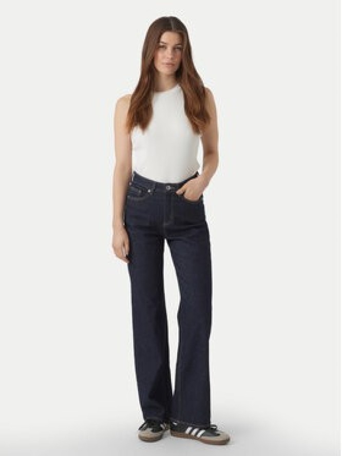 Vero Moda Jeansy Tessa 10297608 Granatowy Wide Leg