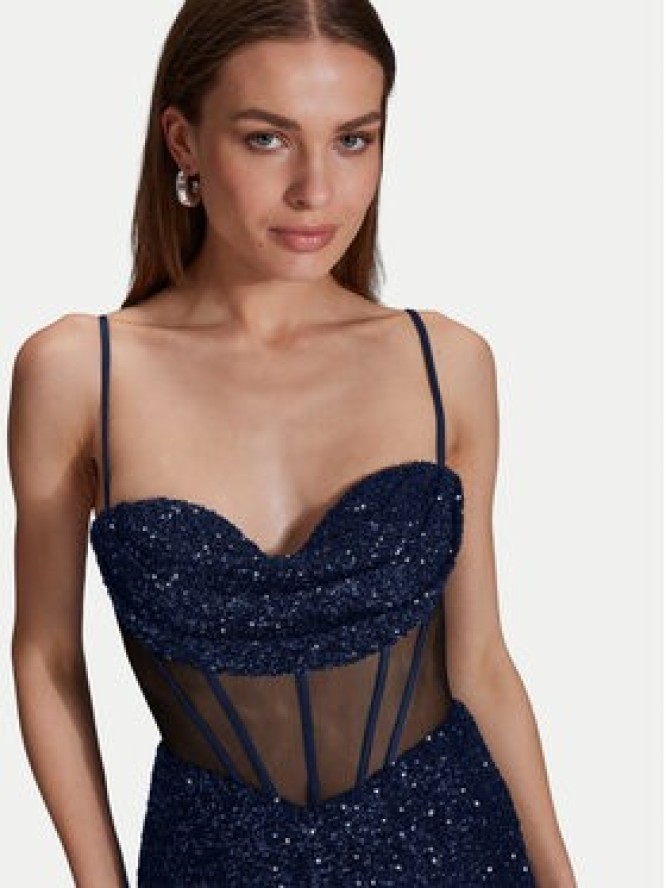 Hey Kyla Sukienka wieczorowa 5AI064HK Granatowy Regular Fit