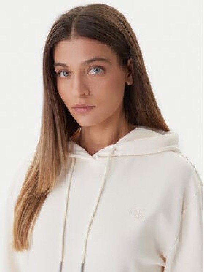 Calvin Klein Jeans Bluza LV047C224G Écru Boxy Fit