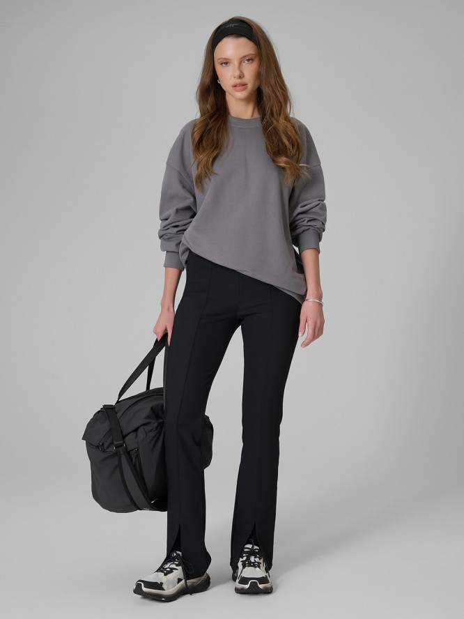 4F Bluza dresowa loose bez kaptura damska - szara XL