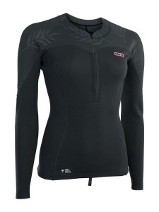 Longsleeve do pływania damski ION Neo Zip Top 1.5 black