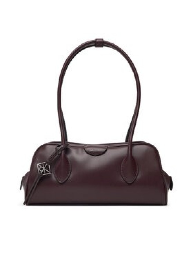 Calvin Klein Torebka Emblem Trio Shoulder Bag LV04F3369G Bordowy