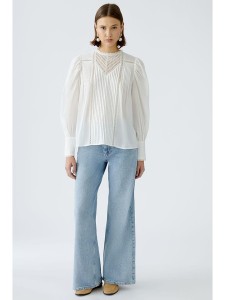 Oui Bluzka w kolorze białym rozmiar: 38