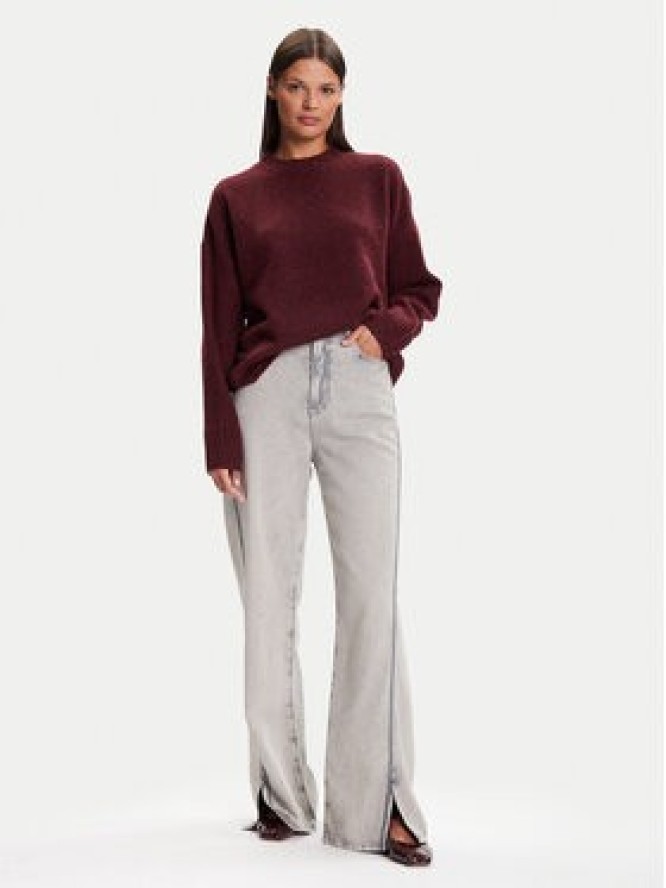 Vero Moda Sweter Boom 10320463 Bordowy Loose Fit