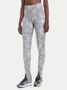 adidas by Stella McCartney Legginsy Training Rolltop Splitcuff JM8477 Beżowy Slim Fit