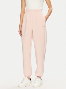 Guess Spodnie dresowe V4BB13 K7UW2 Różowy Regular Fit