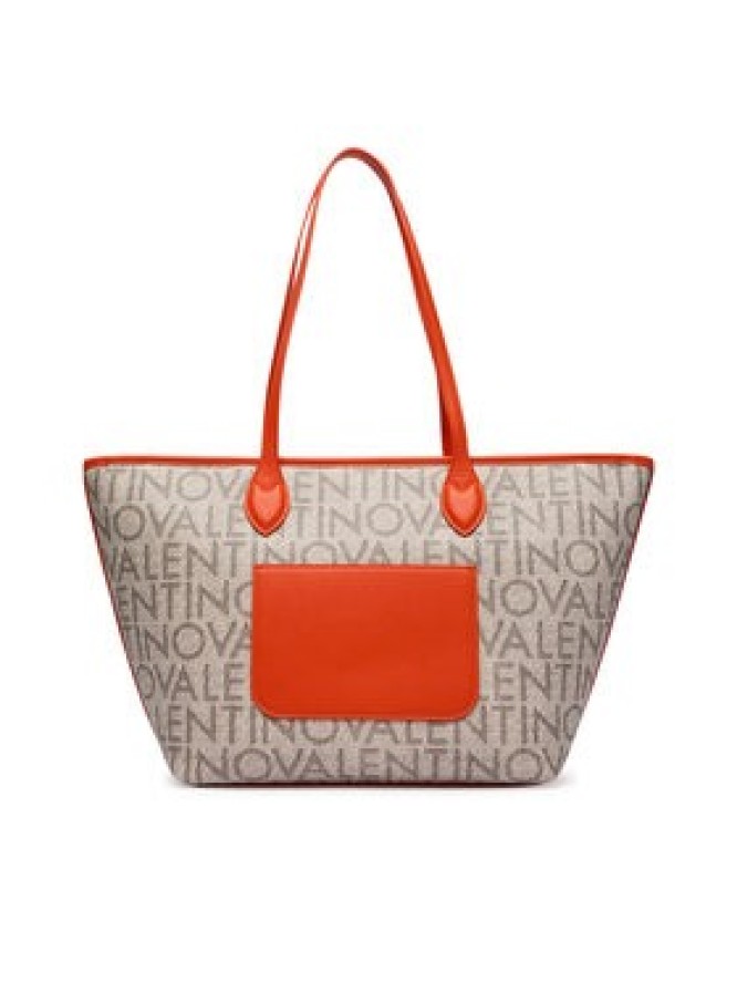 Valentino Torebka Logo VBSA1F02 Beżowy