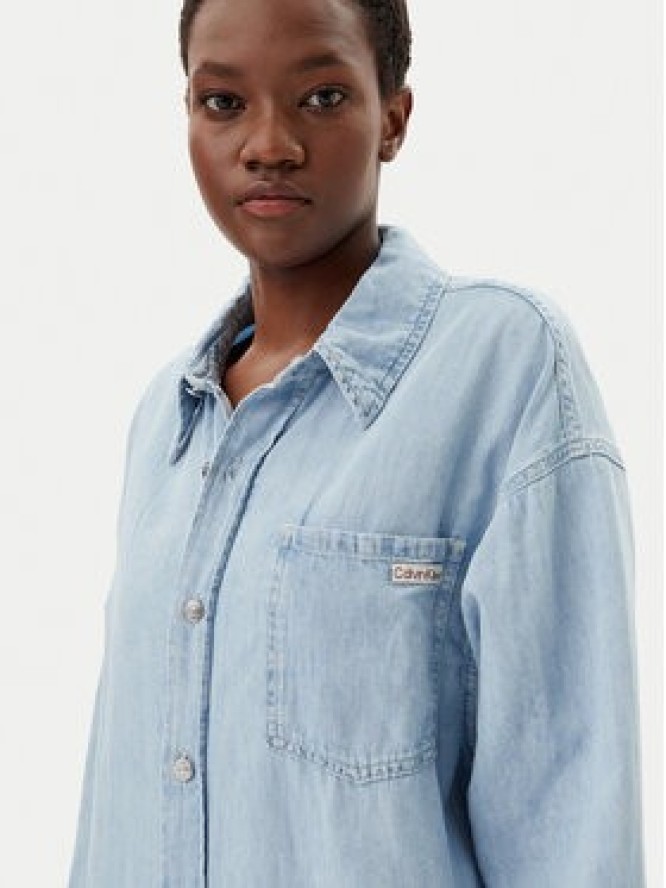 Calvin Klein Jeans Sukienka jeansowa J20J225172 Niebieski Relaxed Fit