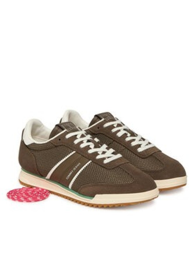 Tommy Jeans Sneakersy Tjw Low Profile Runner EN0EN02862 Brązowy
