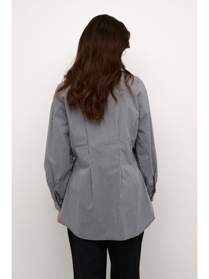 CULTURE Bluzka "Jink" w kolorze granatowo-białym rozmiar: S