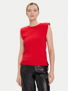 Morgan Sweter 252-MRANA Czerwony Regular Fit