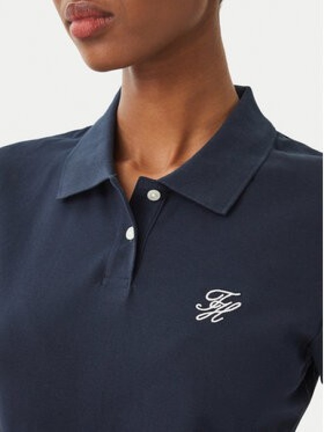 Tommy Hilfiger Polo 1985 Logo WW0WW49259 Granatowy Slim Fit