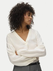 Vero Moda Bluzka Urli 10338835 Biały Regular Fit