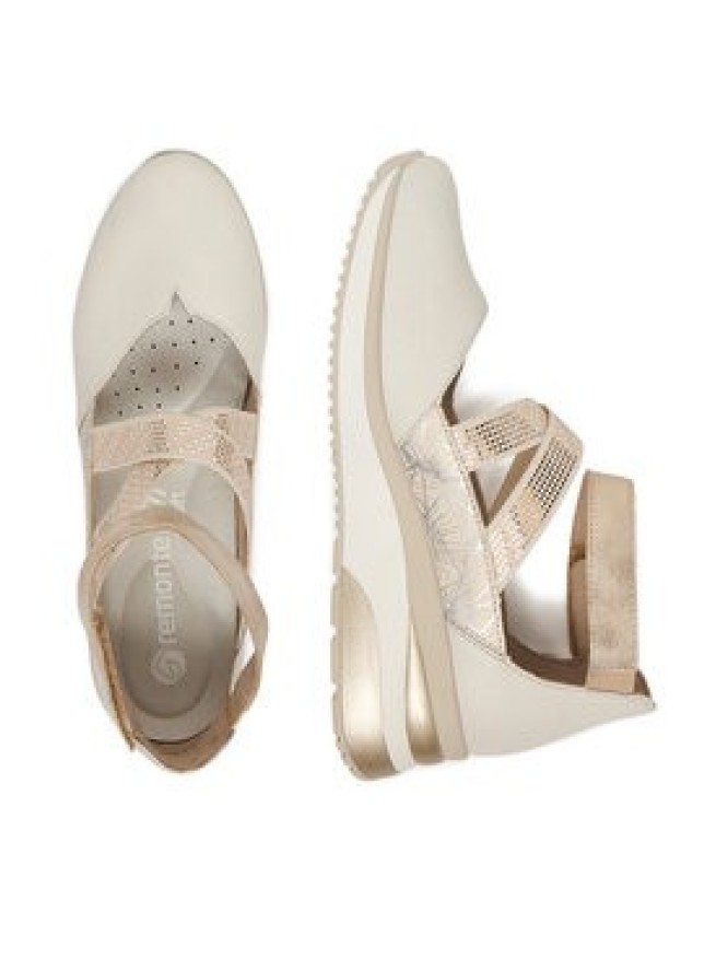 Remonte Półbuty D2411-81 Beżowy