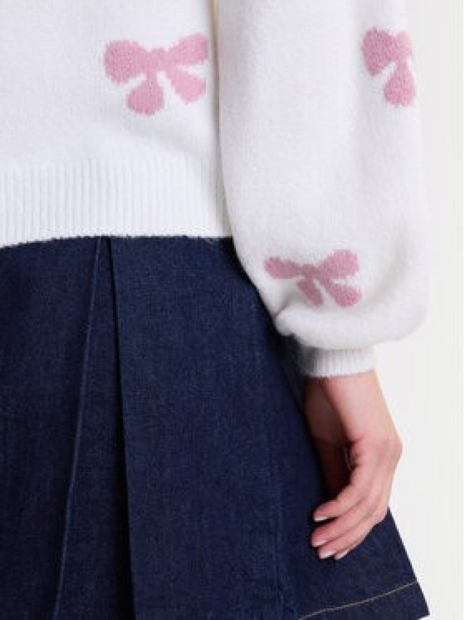 ONLY Sweter Bora 15360712 Biały Regular Fit