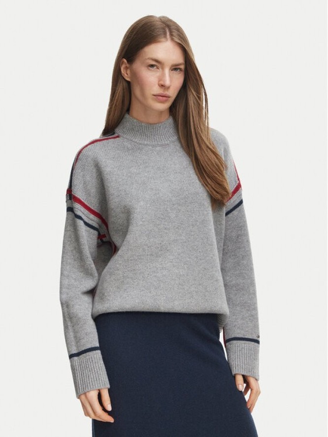 Tommy Hilfiger Golf WW0WW51430 Szary Relaxed Fit