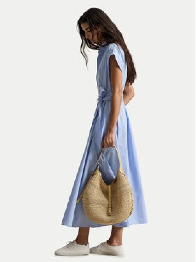 Polo Ralph Lauren Sukienka koszulowa 211A96363001 Błękitny Regular Fit